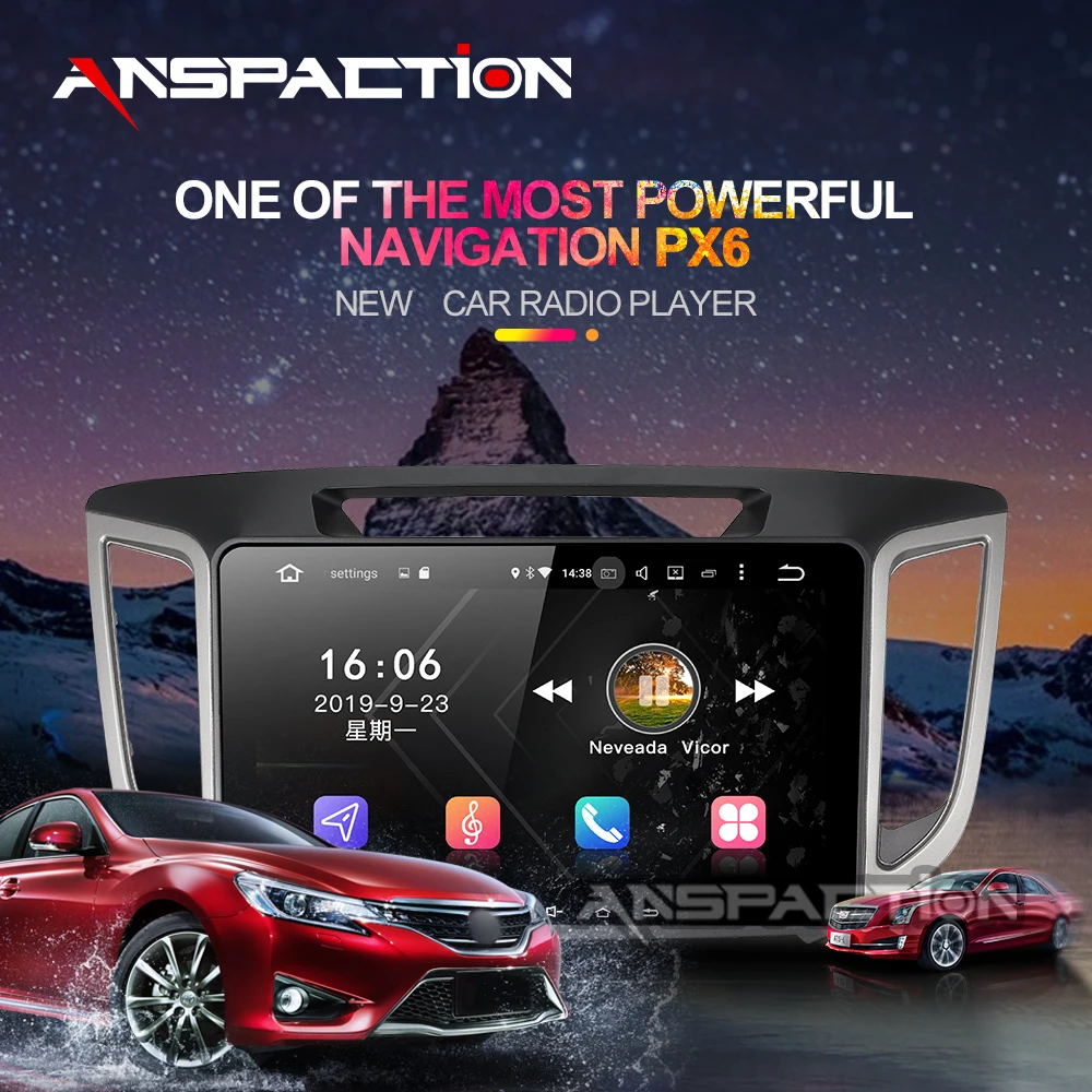 4G ram android 9 0 автомобильный Радио навигатор dvd-плеер 1024*600 для HYUNDAI IX25 CRETA gps стерео