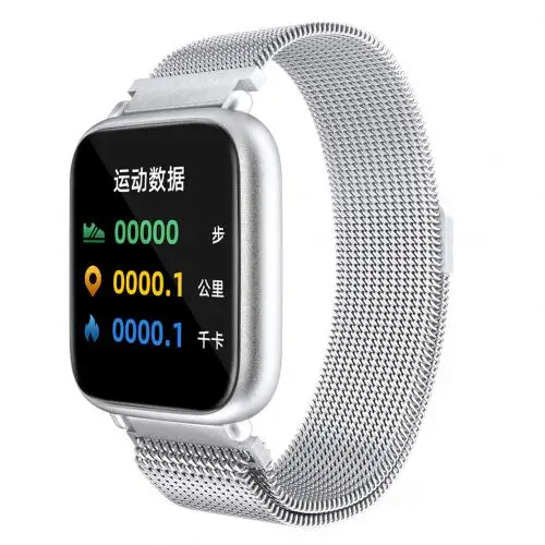 Silver Steel Strap Водонепроницаемые Смарт-часы Q1 IP68 мониторинг сердечного ритма сна спортивный умный Браслет для фитнеса для iPhone Android iOS умный Браслет - Цвет: Silver Steel Strap