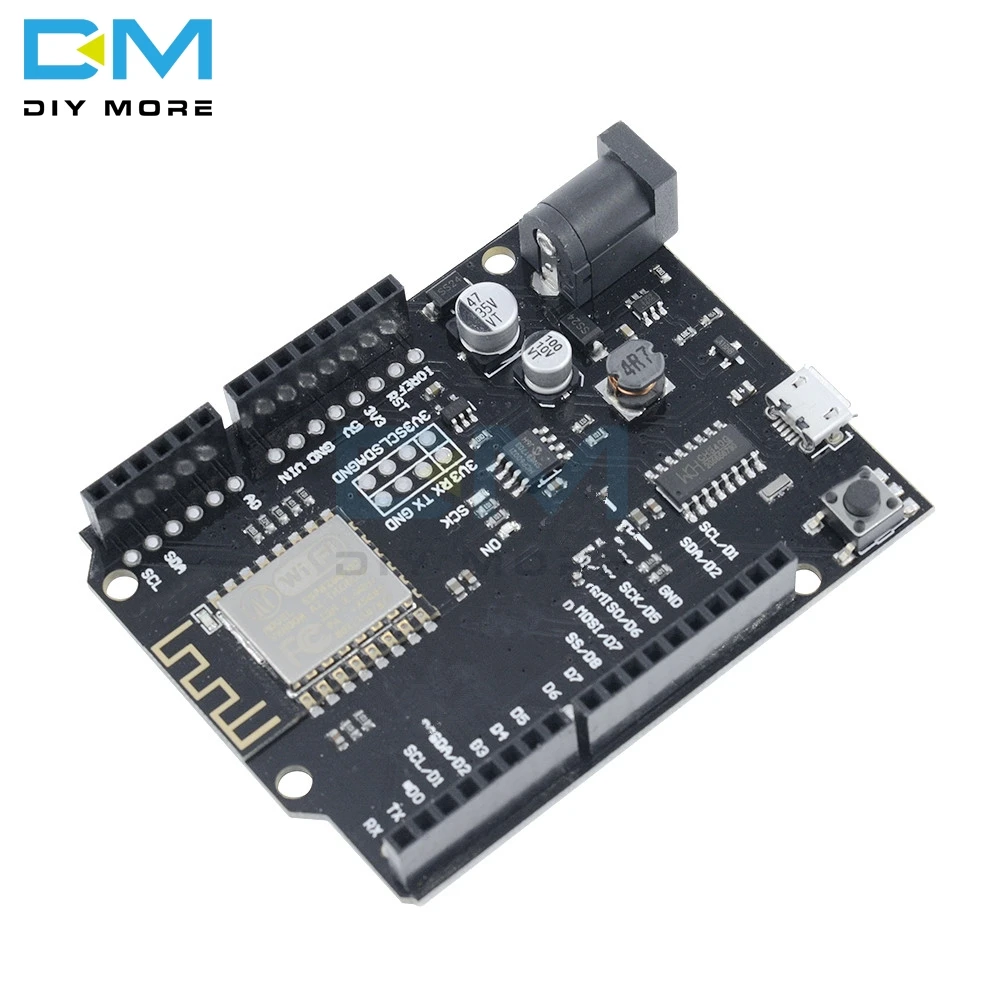 Блок питания WiFi UNO на основе ESP8266 плата для WeMos D1 R2 для Arduino IDE Nodemcu совместимая ESP-8266EX модуль Micro USB