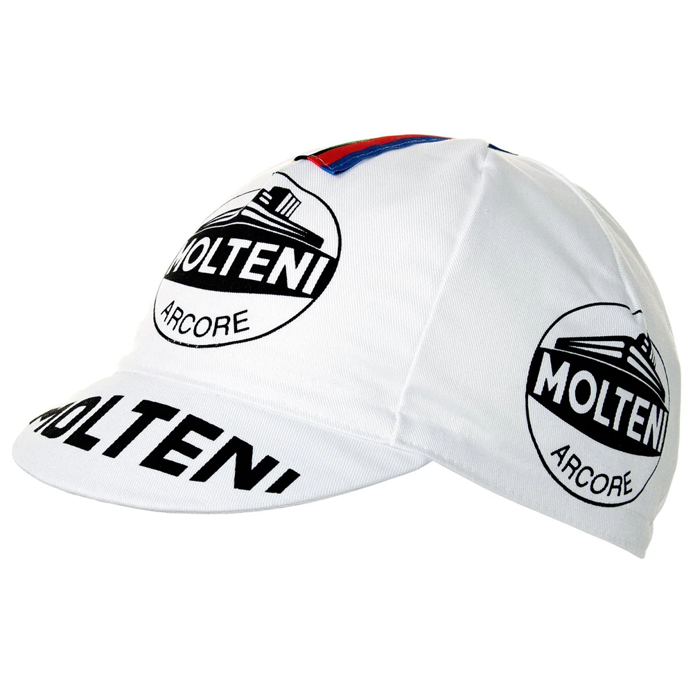 Retro Molteni Cycling Caps Black/White/Orange Bike Hat One Size Fits Most 5