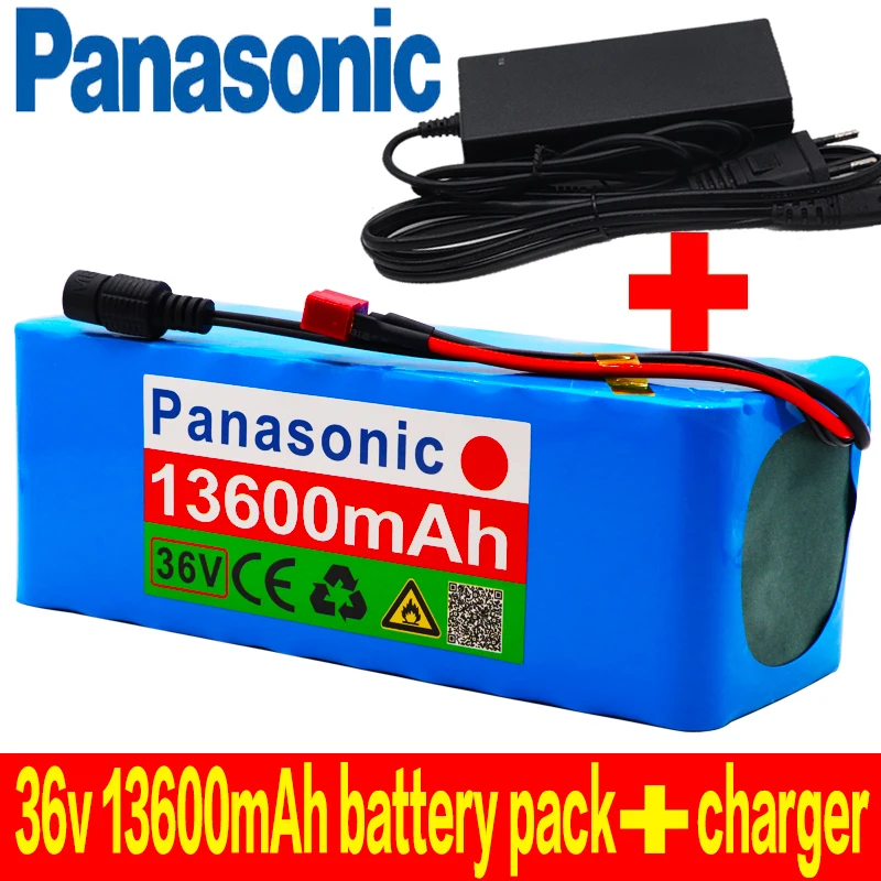 Аккумулятор Panasonic New10S4P 36 В 13600 мАч 18650 аккумулятор 500 Вт 42 в 13.6ач для электрического велосипеда с BMS+ 42 в зарядное устройство