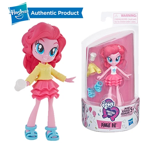Hasbro My Little Pony мой маленький модная одежда для девочек с принтами "Отряд Эпплджек Сумерки 3-дюймовый мини куклы 4 модная одежда для девочек кукла Squad смешивать стили - Цвет: PINKIE PIE