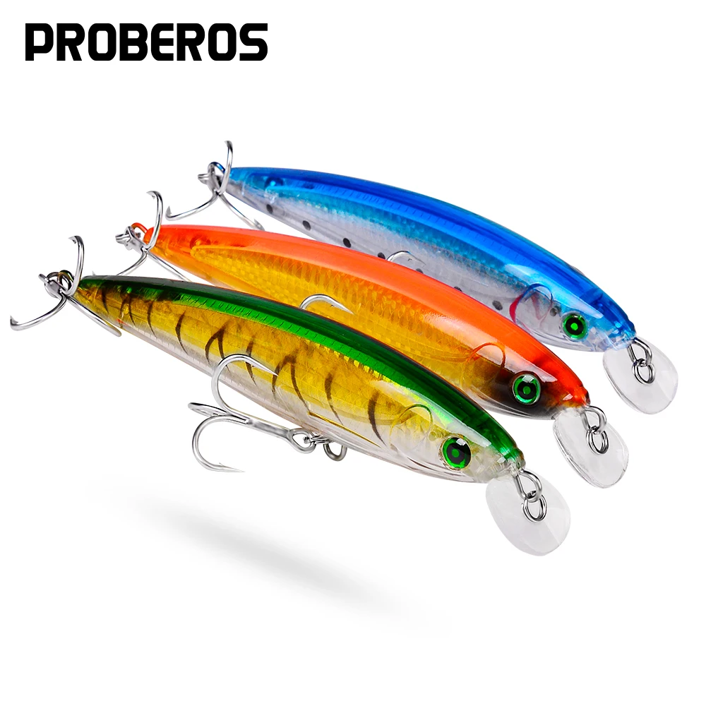 

PROBEROS 9PC Fishing Lure Big Crankbait Minnow Bass 16cm-6.3" 42.9g-1.51oz 6 Colors Artificial Bait Pike Carp Top Quality Lures