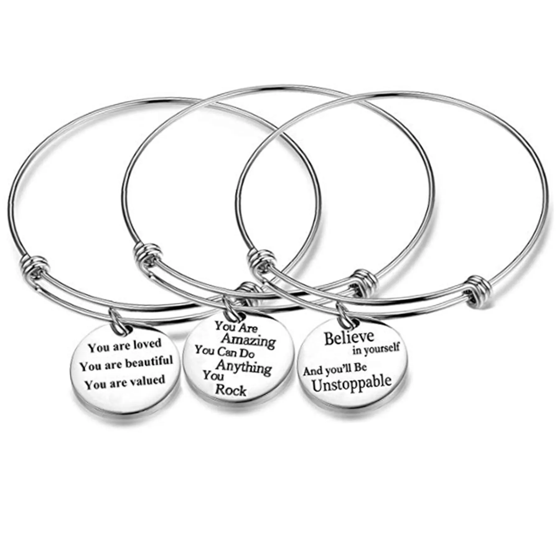Fashion Stainless Steel Metal Expandable Bracelet Adjustable Blank Charm DIY Jewelry Making Bracelets &amp Bangles Woman Gift | Украшения и
