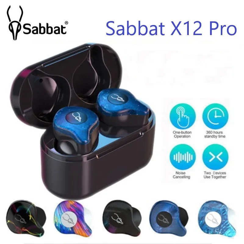 Беспроводные наушники Sabbat X12 Pro Tws Bluetooth-совместимые Hifi спортивные