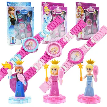 

DISNEY Frozen Anna& Elsa Buzz Lightyear Batman Spiderman Mickey Moana Watch Building blocks Marvel Avengers Toys Hello Kitty