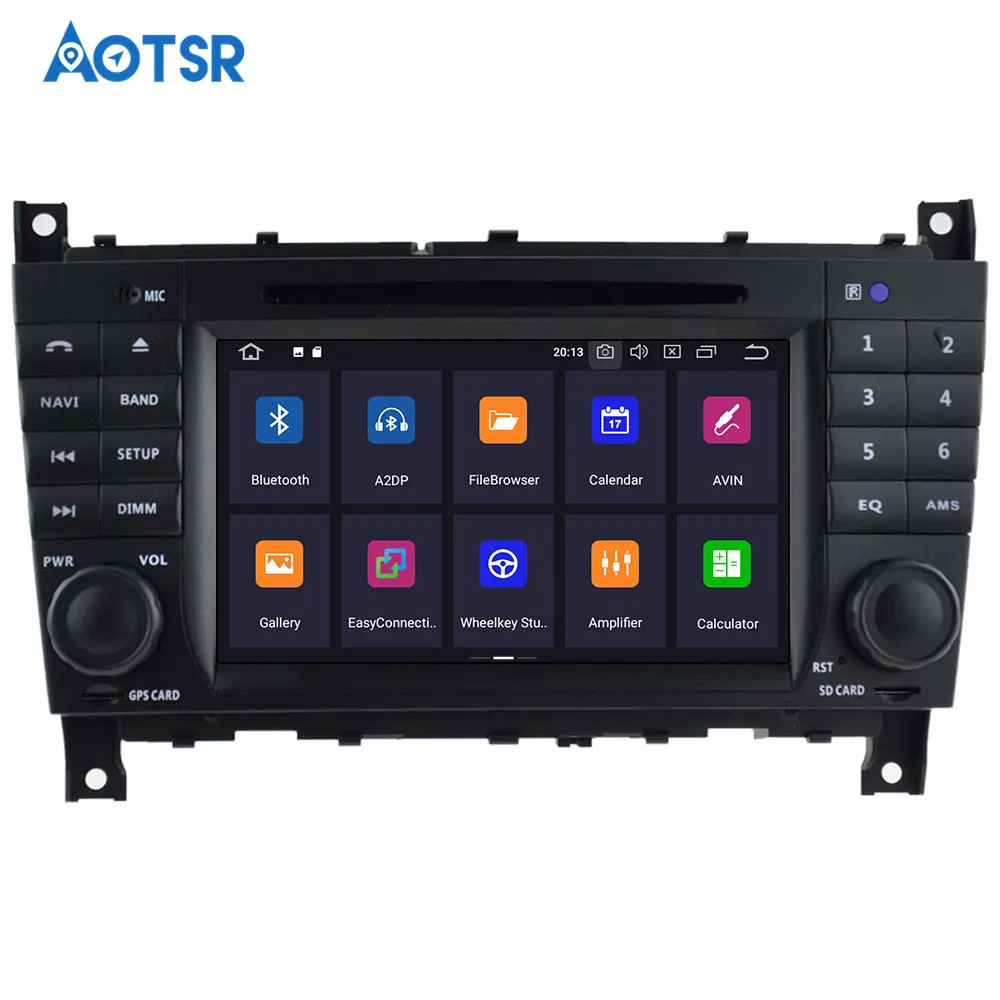 DSP 64G Android 9.0 Car DVD Player GPS navigation For Benz C-Class W203 2004-2007 Auto Radio audio media player car recorder IPS