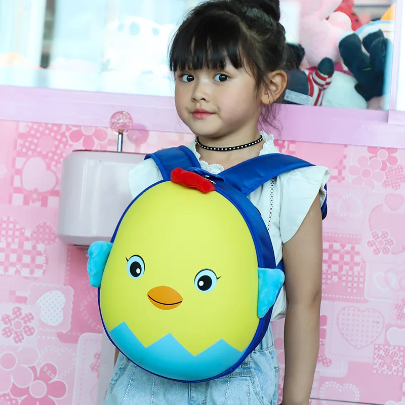 

Kindergarten Cartoon Egg Shell School Bag Male Baby 1-6-Year-Old GIRL'S Cute Chickens Backpack Children Backpack