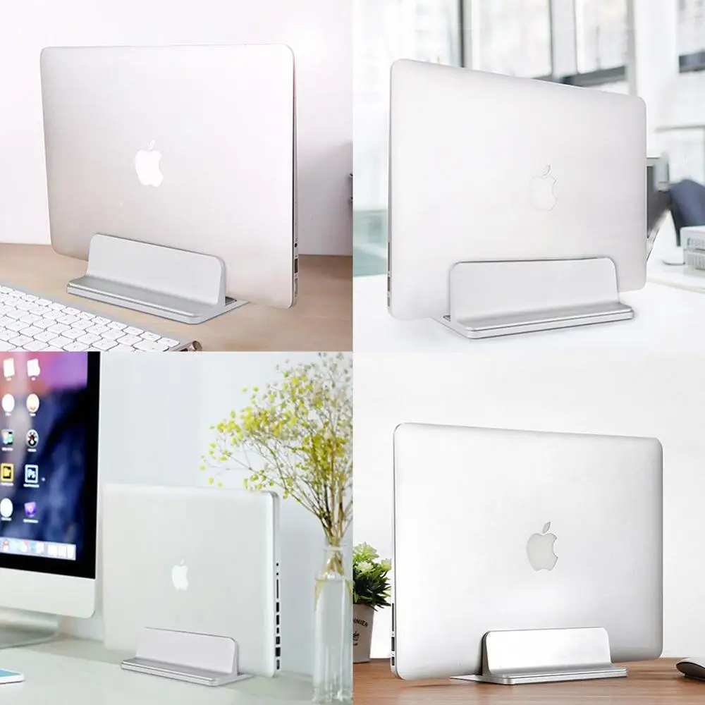 Вертикальная подставка для ноутбука док-станция для Macbook Air Pro 13 15 настольная алюминиевая подставка с регулируемой шириной для поверхности Chromebook Dock