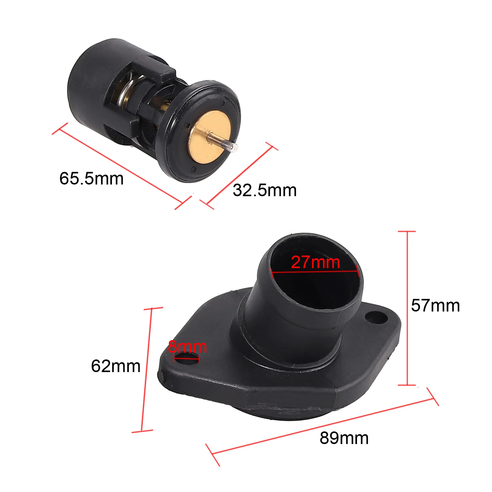 AUTOUTLET для термостат, хладагент 87 ° C для VW GOLF 4 1J 1,4 16V 1,6 0032121110B, 032121119B, 032121119 H, 032121121B 032121121J