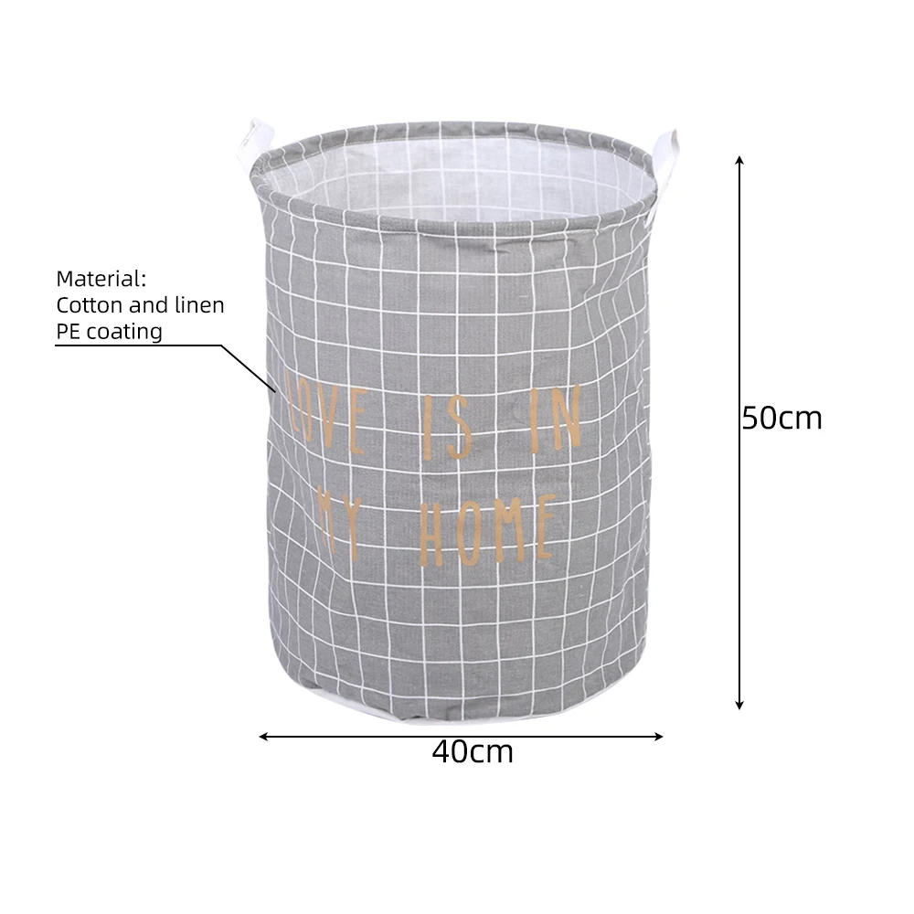 INVSHION ткань художественная Складная Геометрическая грязная одежда ведро для хранения игрушек корзина для белья и грязной одежды для домашняя корзина для хранения - Цвет: M