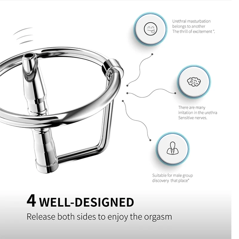 Stainless Steel Urethral Plug Male Dilator Sex toys for Men