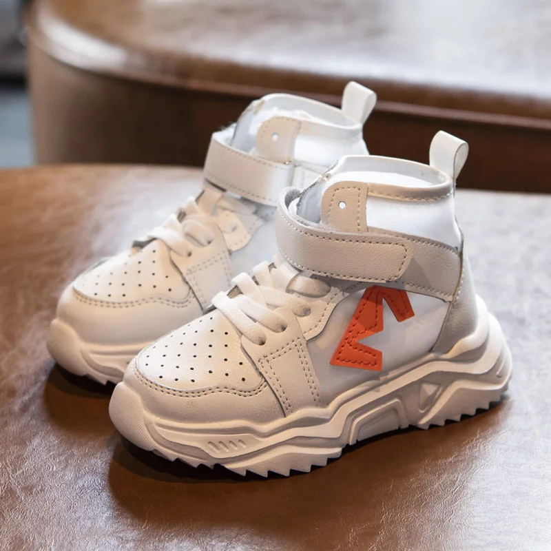 

KissMud 2019 New Kids Running Shoes Boys Autumn Fashion Soft High Sneakers Children Girls Pink Breathable Sports Casual Shoes