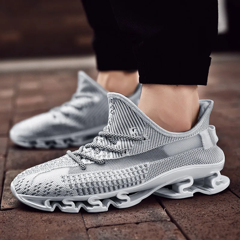 

Large Size Shoes 2019 Summer Korean-style Shock Absorption Breathable Casual Sports Running Shoes Fly Woven Coconut Blade Runnin