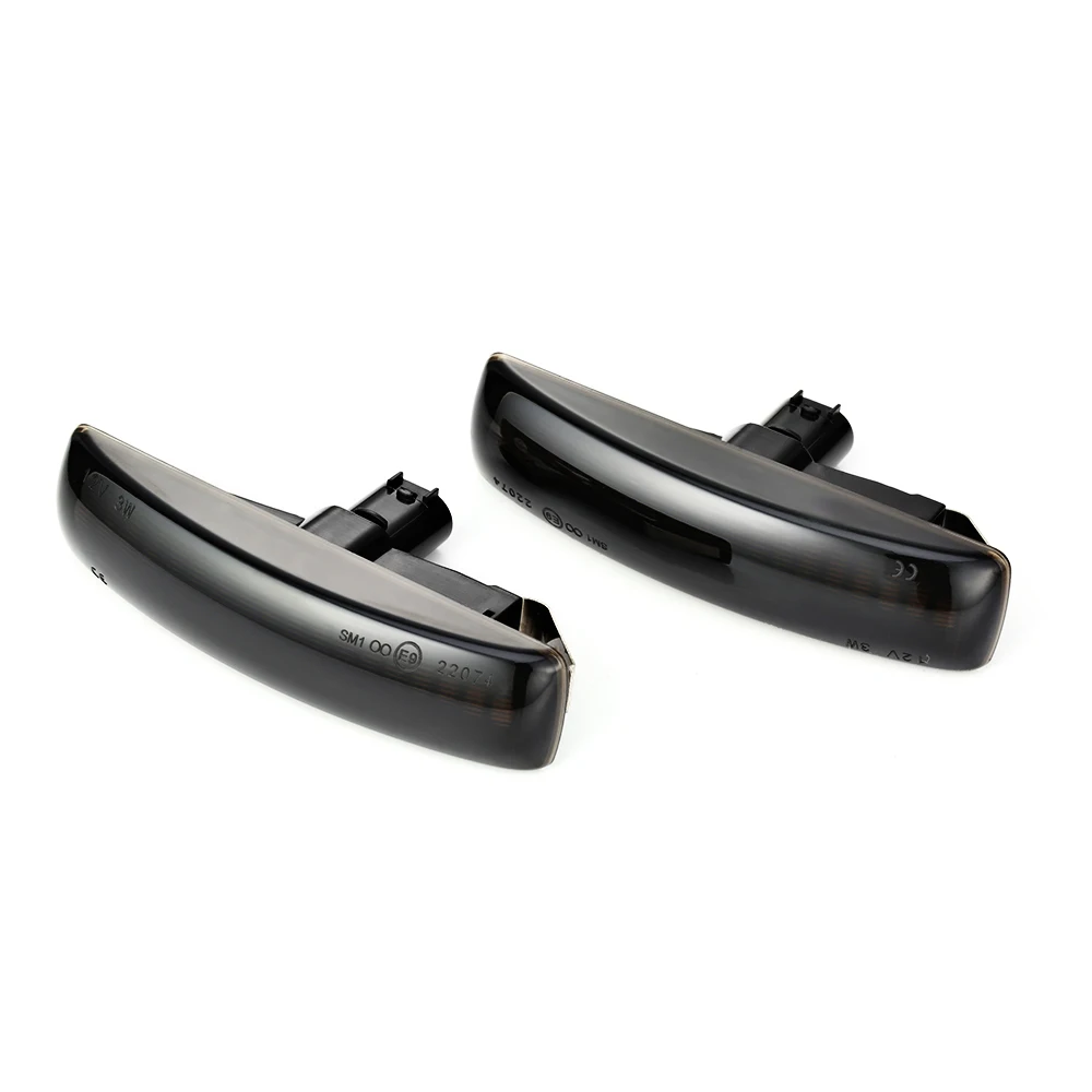 

2pcs Car LED Side Marker Indicator Turn Signal Lights Lamps Smoke Black For Land Rover Discovery Freeland car Turn Signal Light