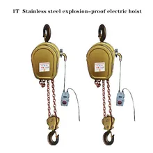 Изготовление на заказ 1T из нержавеющей стали взрывозащищенный Электрический подъемник из чистой меди взрывозащищенный Электрический подъемник