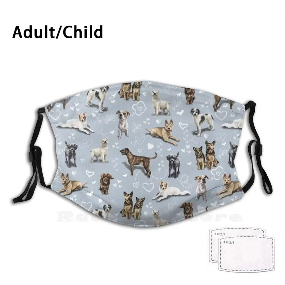 

The Crossbreed Adult Kids Anti Dust Filter Diy Mask Crossbreed Cross Breed Mongrel Dog Terrier Spaniel Collie Labrador Rescue