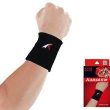 KANSA Ks304 спортивные Напульсники белый черный и белый с рисунком картонной упаковки ультра-стрейч дышащий обмотки бинт fo