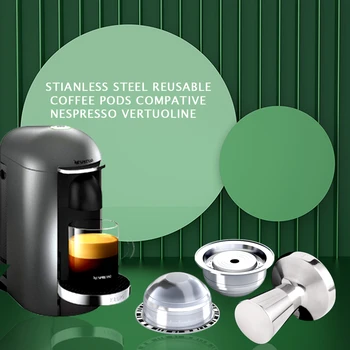 

For Nespresso Vertuo Capsule Pod Refillable Capsule Reusable Coffee Filter Vertuoline GCA1 Delonghi ENV135 Machine SmallCup 70ML