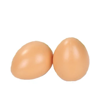 

10* Artificial Imitated Eggs Plastic Decor Photographic Props Ornaments 4.5*6 CM