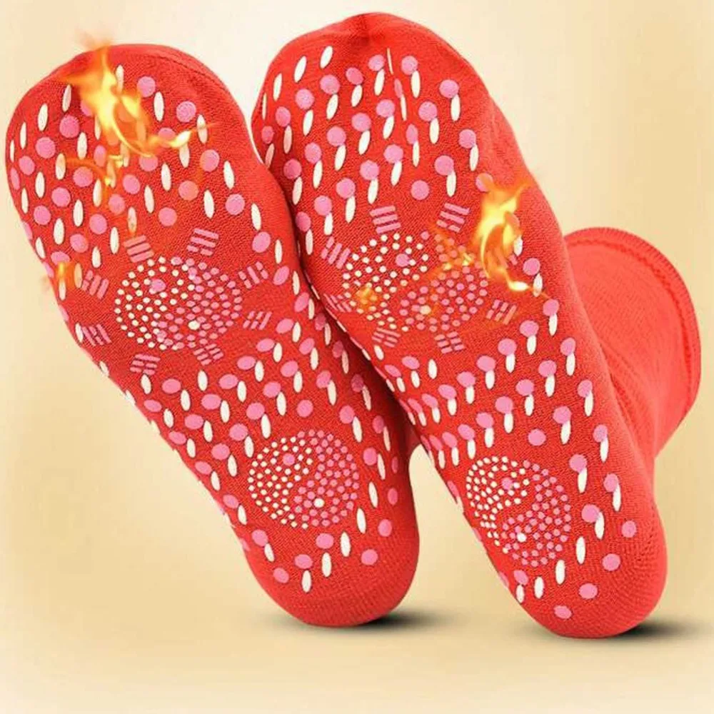 1 пара для мужчин и женщин магнитотерапия Самонагревающиеся магнитные носки удобные и дышащие