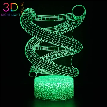 

ATOPH Art Pipe Shape 3D Nightlight Art Design LED Night Light with Remote Control 16 Color Changing