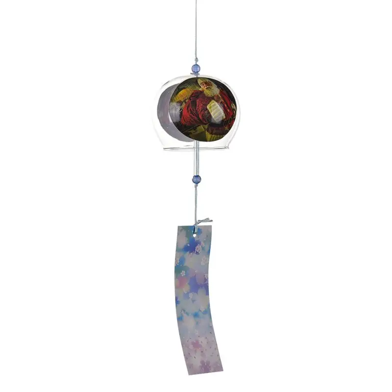 Christmas Japan Style Decor Glass Office Girls Home Accessories Chime Decoration Crafts Wind Bells Wind Hanging Pendant Blessing - Цвет: 9