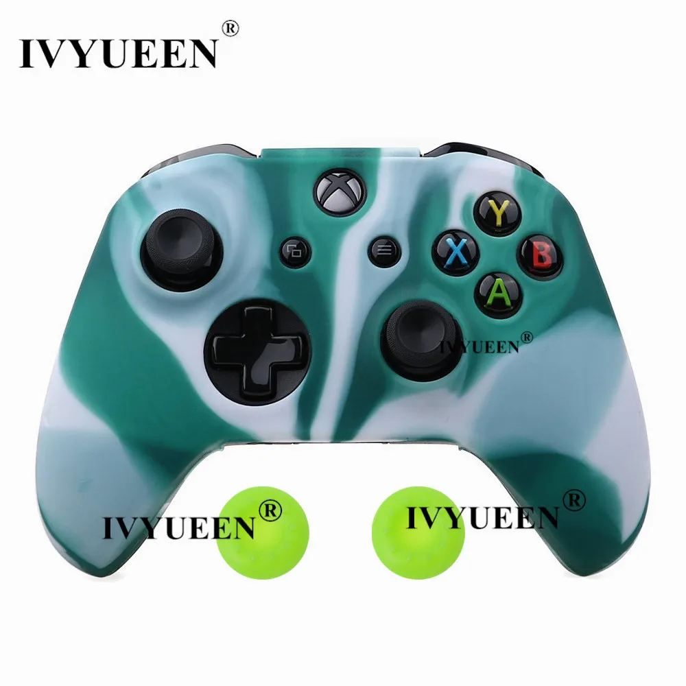 IVYUEEN, 18 цветов, для XBox One X S, силиконовый чехол для контроллера+ аналоговая ручка для большого пальца, крышка для X Box One, 1 X S, тонкий джойстик