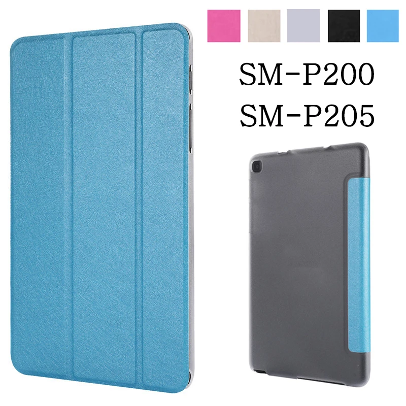 

Tablet case for funda Samsung Galaxy Tab A 8.0 2019 case SM-P200 SM-P205 P200 P205 leather flip cover stand case protective shel