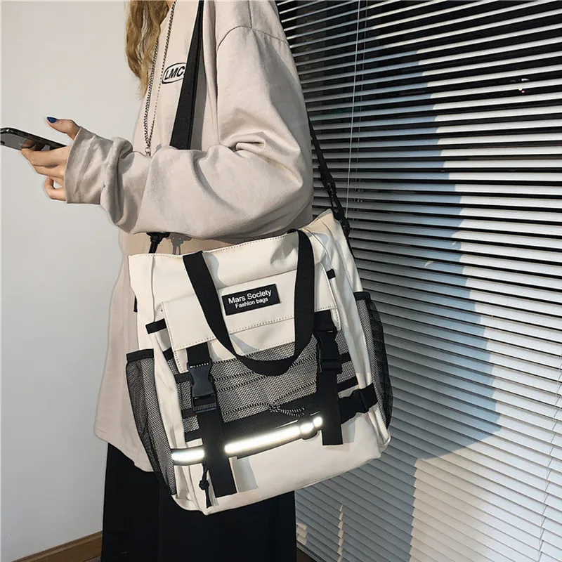 NEW Real Photo Canvas Bag Cute Joker Girl Shoulder Bag Student Class Forest Postman Messenger