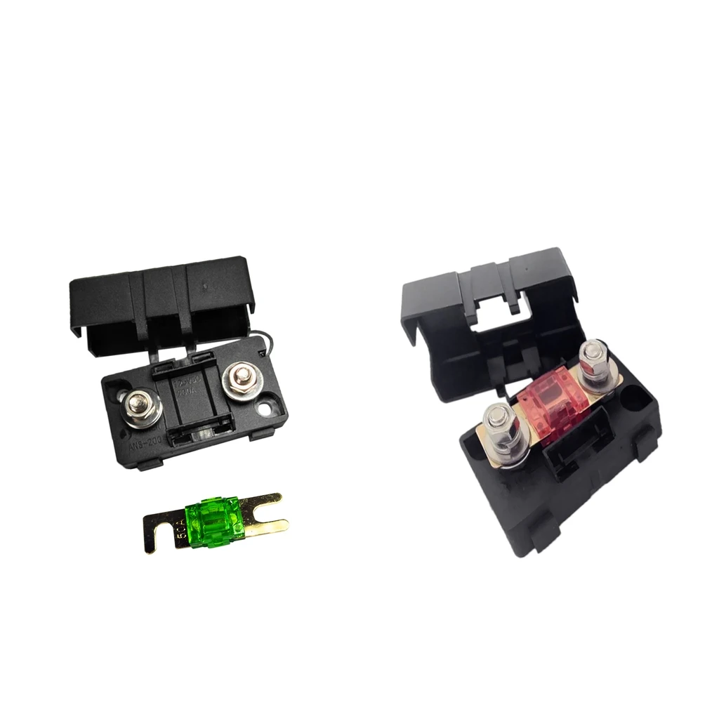 Automotive Car Mini ANS Fuse Holder Fusebox Block Dustproof Cover 30A+50A