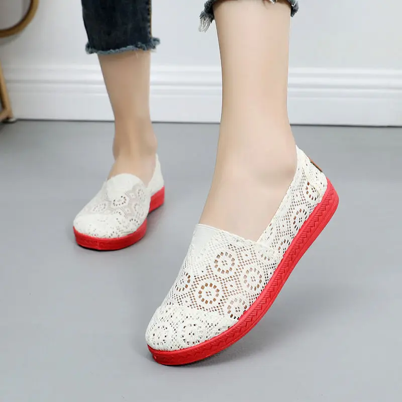 Women Casual Boat Shoes Ladies Slip On Ballet Flats Comfy Soft Zapatos Mujer Mother Walking Footwear 2021 Spring New Style Shoes