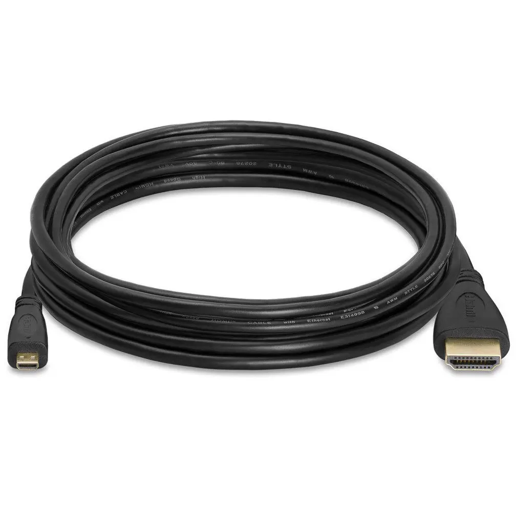 Изысканный дизайн прочный 1 м микро HDMI к HDMI 1080p кабель ТВ AV адаптер Мобильные Телефоны Планшеты HD tv