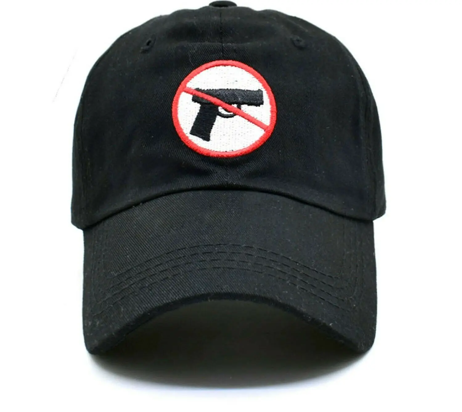 

Printed GUN FREE Baseball Cap Sun Hat Snapback Hip Hop Gift Summer Funny Cop Cool Dad