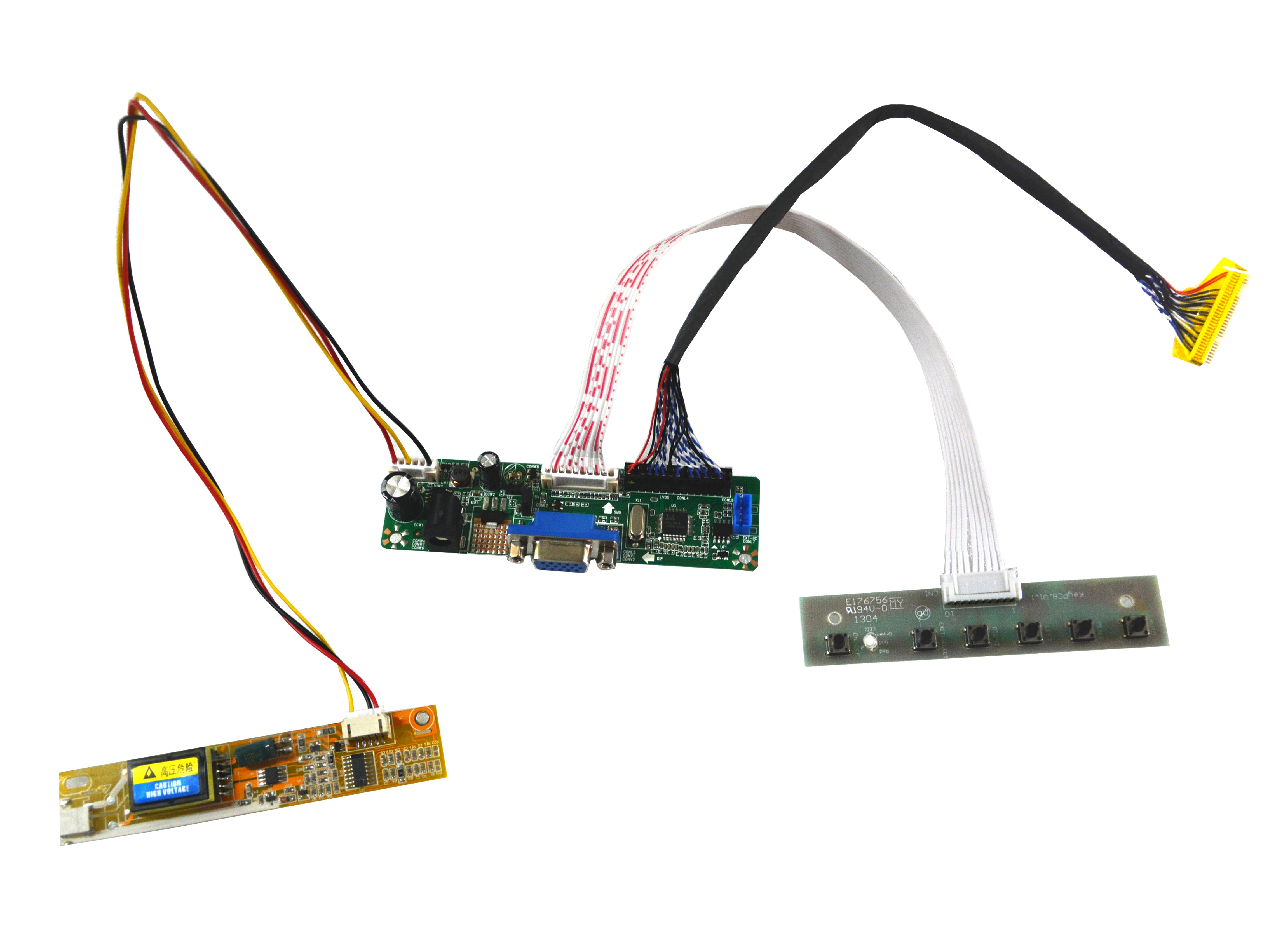 VGA ЖК-дисплей LVDS плата контроллера для 17 дюймов 1680x1050 CLAA201WA04 4CCFL мониторы комплект