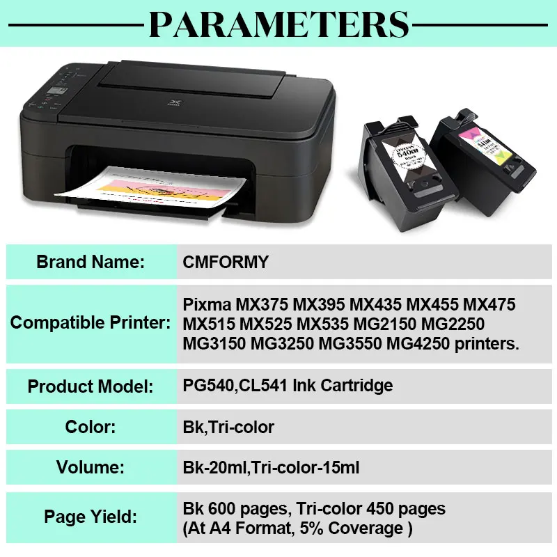 ✓ Pack UPrint compatible CANON PG-540XL/CL-541XL, 2 cartouches couleur pack  en stock - 123CONSOMMABLES