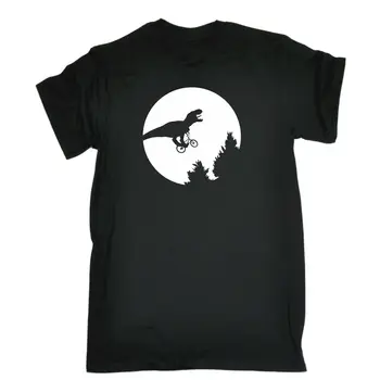 

Dinosaur Moon Bicycle Funny Iconic Joke Comedy T-SHIRT Birthday for him her Cool