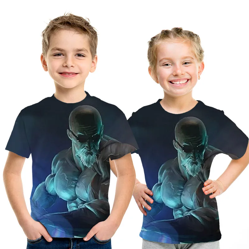 Новинка года, футболки с драконами и шариками Z Детская летняя повседневная футболка с 3D принтом «Супер Саян Гоку», черного цвета, Zamasu Vegeta, Dragon Ball - Цвет: NT-225