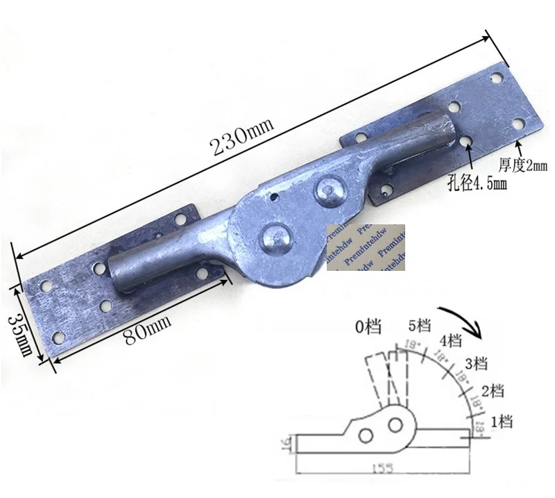 90Deg 5Position Flat 2 шт.(1 пара)/Лот складной храповик диван петля для стула для подлокотника спинки 5 позиционируется сварные крепления L пластины - Цвет: 90Deg 5Position Flat