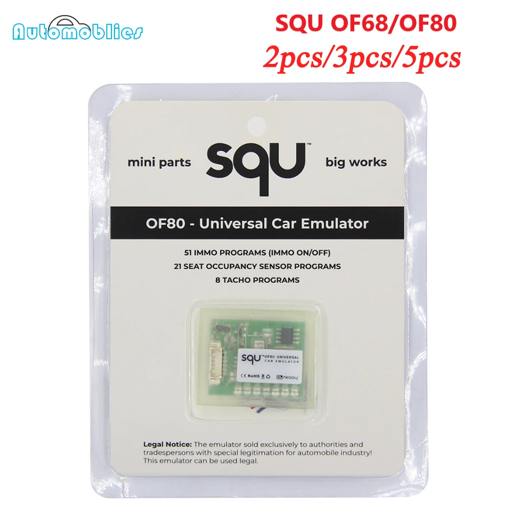 New OBD2 SQU OF68 Universal Car Emulator OF80 Signal Reset Immo Programs Diagnostic Tool Seat Occupancy Sensor |