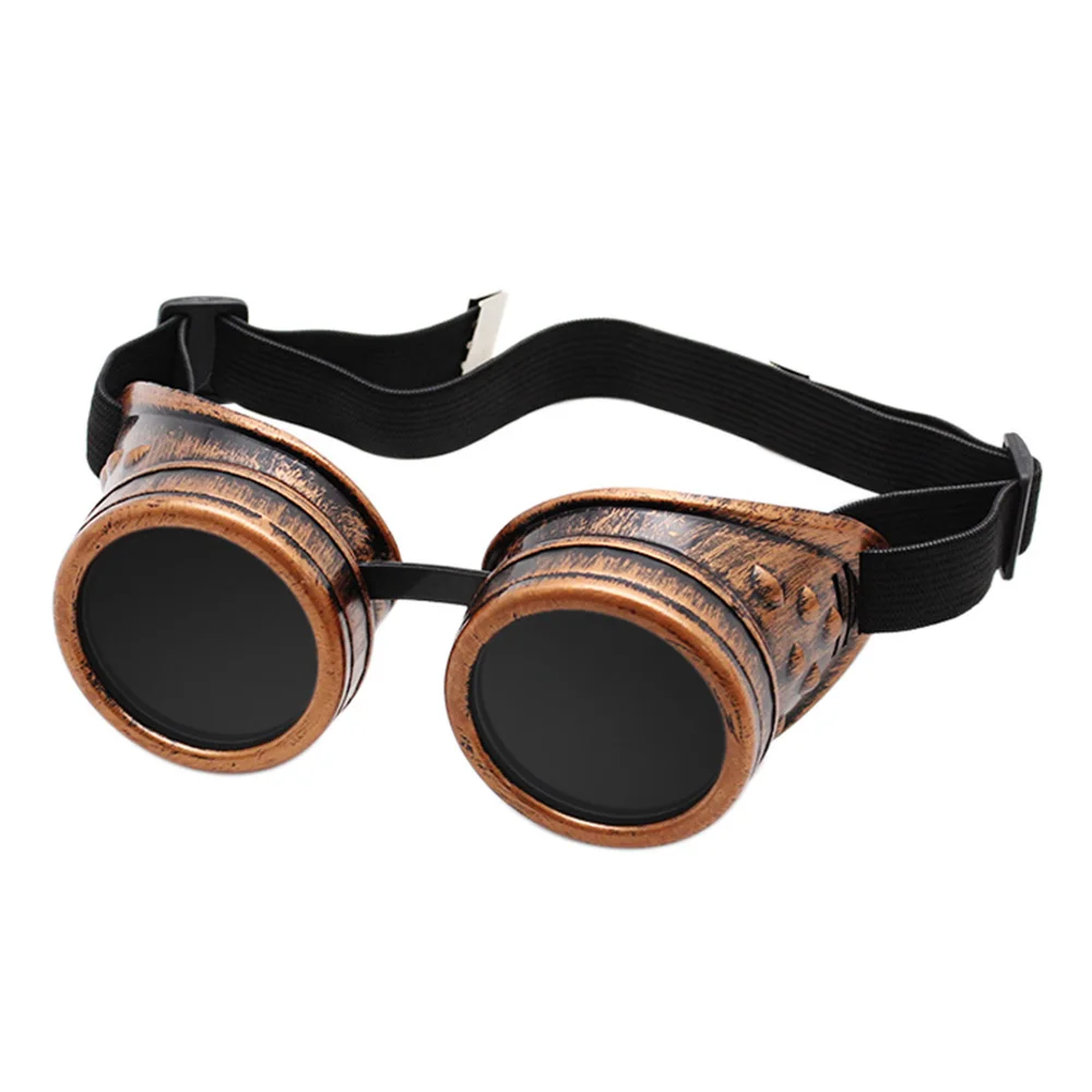Heavy Metal Vintage Welder Goggles Retro Labor Glasses Steampunk Gothic Style Welding Punk Man Woman Protective Eyes Cosplay