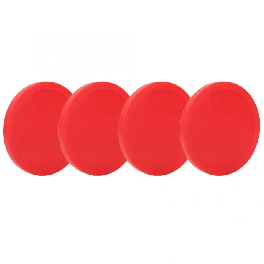 Pushers 4 Pcs Plastic Air Ice Hockey Pucks Piece Replaceable for Tables Game Equipment Table Game