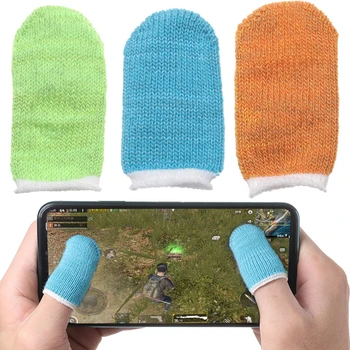 

1 Pair Full Touch Screen Fingertips Sweat-proof Anti-static Finger Sleeve For Mobile Phone Tablet Game Finger Sleeve Gloves