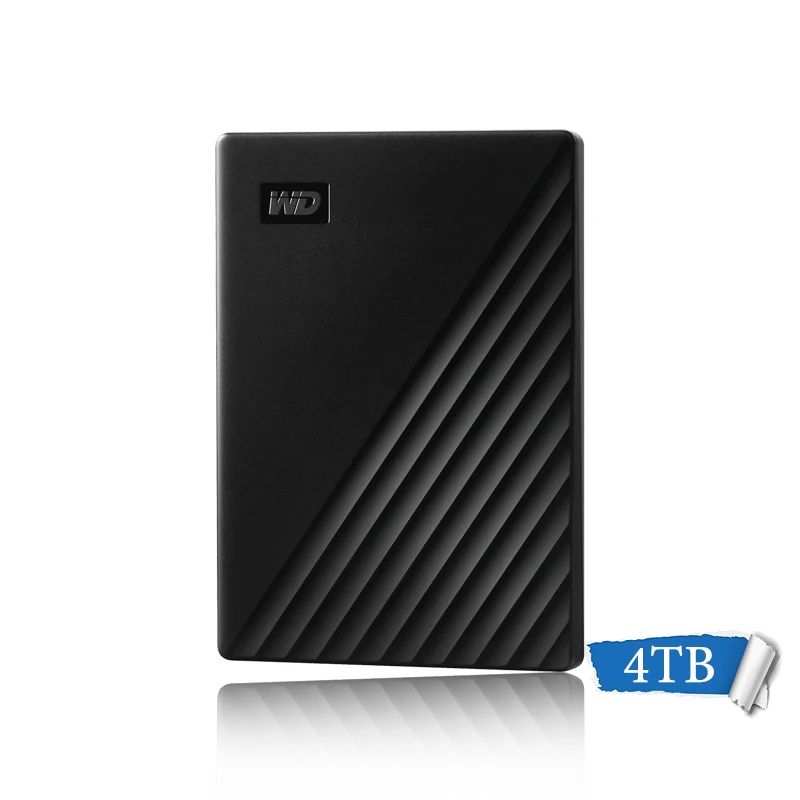 BLACK 4TB WD My Passport внешний жесткий диск HDD 1 ТБ 2 ТБ 4 ТБ портативный 2," HDD 2,5 USB 3,0 256 AES шифрование жесткого диска HD устройство хранения - Цвет: BLACK 4TB
