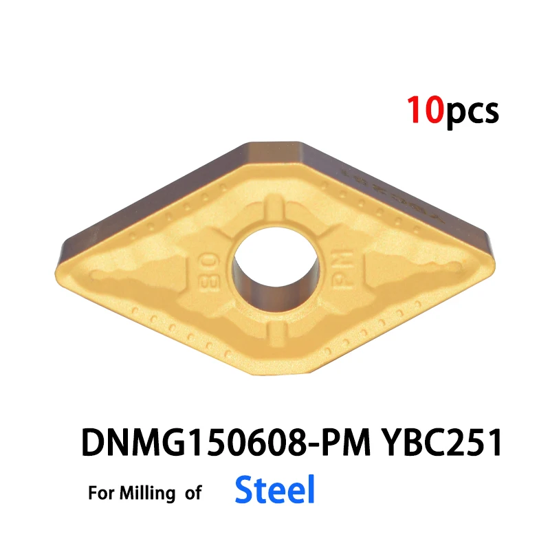 10pcs Turning tool insert DNMG150608 -PM YBC251 DNMG 150608 PM lathe tools cutter cnc inserts DNMG150608-PM | Инструменты