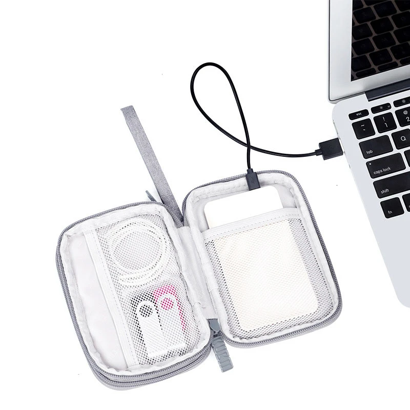 Портативная дорожная водонепроницаемая сумка для хранения наушников USB Flash Чехол Органайзер для хранения цифрового кабеля чехол для жесткого диска 2," HDD