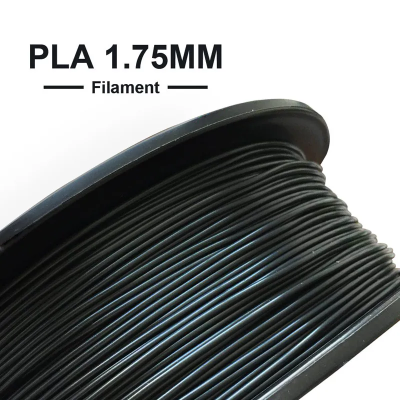 PLA нить EasyThreed для 3D принтера 1 75 мм Филамент с размерами +/ 0 05 кг черный пластиковый