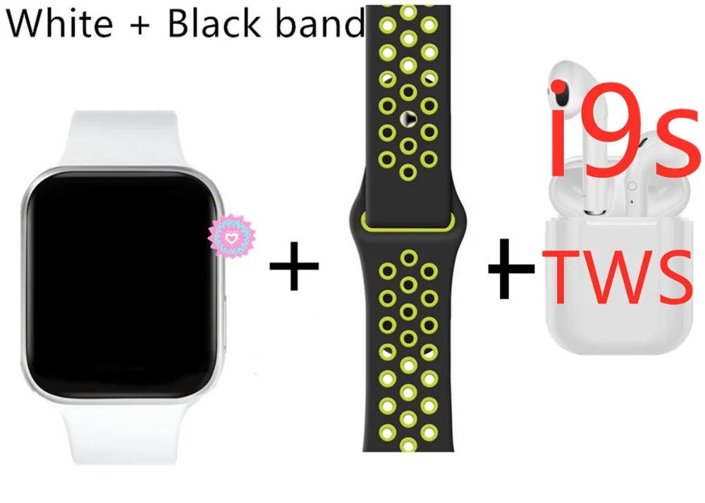 set 5 IWO 11 умные часы Bluetooth 1:1 Series 5 gps Inteligente Pulseira SmartWatch Android для обновления IOS IWO 10 9 8 7 6 5 - Цвет: set 5