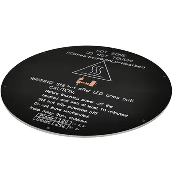 

Aluminum Heated Bed Hot Bed Round PCB Heatbed Platform for 3D Printer Parts X5QC