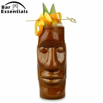 

450ml New Hawaii Tiki Mugs Cocktail Cup Beer Beverage Mug Wine Mug Ceramic Easter Islander Tiki Mug